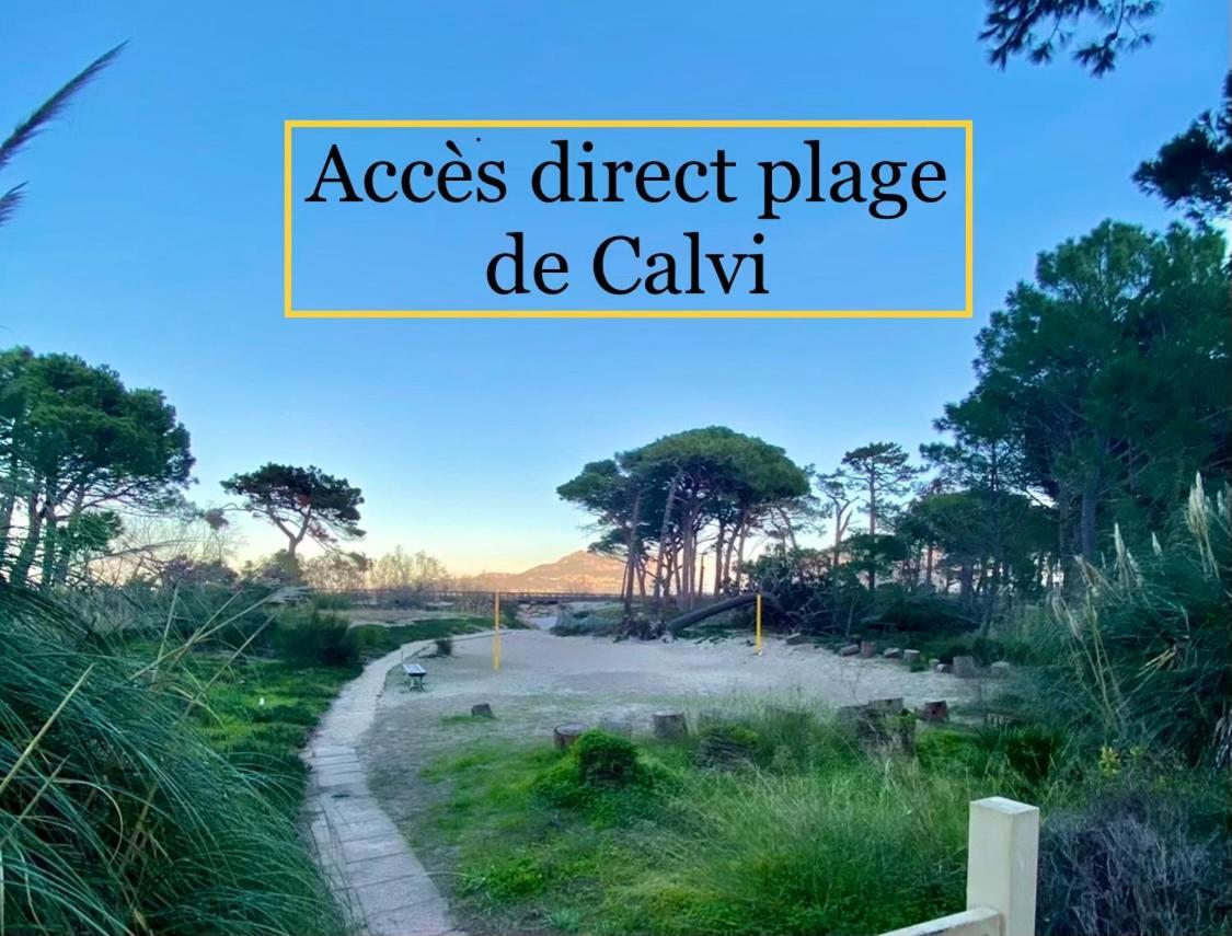 Duplex Calvi Direct Plage Экстерьер фото